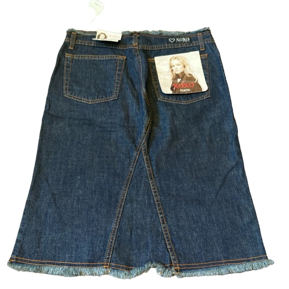 Vintage Y2k NWT Xoxo Jeans Denim Skirt Size 5/6 - Picture 2 of 3